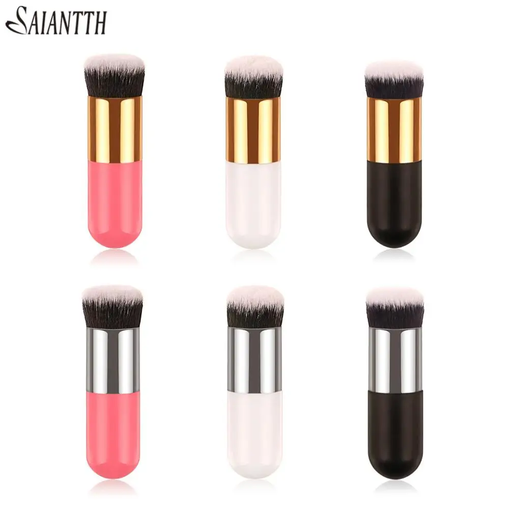 

SAIANTTH makeup Japan chubby foundation brush BB cream makeup brushes looking artifact Portable round flat pincel maquiage dense