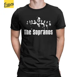 Men's The Sopranos Tony Soprano T Shirt Mafia 100% Cotton Clothing Funny Short Sleeve Round Neck Tees Summer T-Shirt