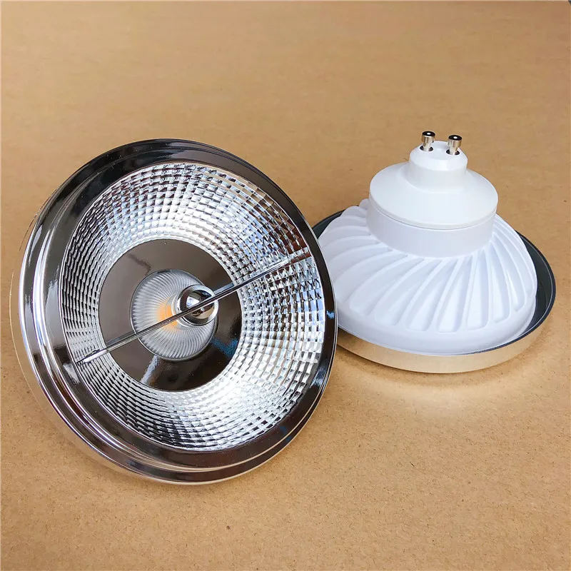 20W AR111 COB LED Spotlight ES111 QR111 G53 GU10 LED Bulb Light  LED AR111 Lamp AC85-265V AC/DC12V