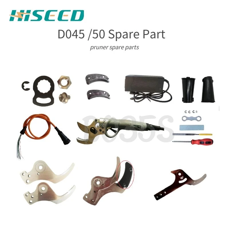 D045 D050 Electric Pruner Spare Parts, Movable, Fixed,Complete Blade, Charger, Cable, Screws Tools