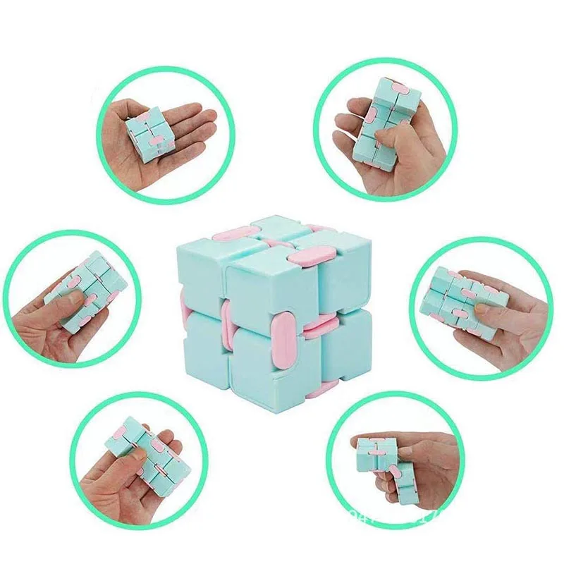 Decompression Toy Flip Pocket Unlimited Cube Puzzle Infinite  Fidget Stress Anxiety Relief Trending