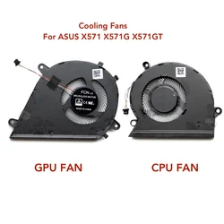 Computer CPU GPU Cooling Fan For ASUS VivoBook X571G X571GT RX571GT FX571GT NX571GT K571 F571G F571GD GT Themal VGA Fan Cooler