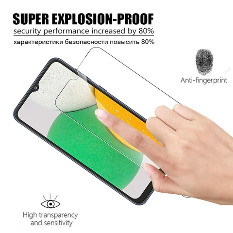 Чехол из закаленного стекла, 3 шт., для Samsung Galaxy A03 Core 6,5 дюйма, защитная пленка для экрана Samsung A03Core A03S A 03, защитная пленка