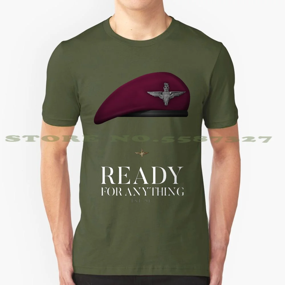 Regimiento de paracaídas británico-Camiseta divertida de verano para hombres y mujeres, paracaidistas aerotransportados, fuerzas especiales Sas, listo para cualquier cosa