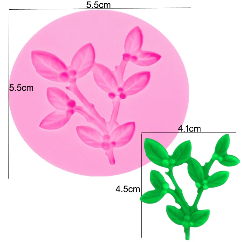 Acacia Beans Leaf Silicone Mold Fondant Mould Resin Plaster Clay Gumpaste Mold, Sugarcraft Tools Cake Decorating Tools M2821