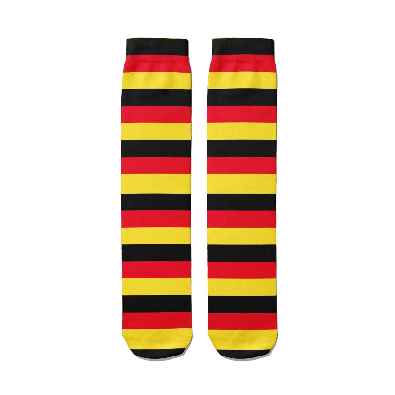 Mode Flagge Spanien Brasilien USA 3D Gedruckt Socken Für Männer Frauen Casual Hohe Qualität Baumwolle Kawaii Socken Straße Skateboard Socken