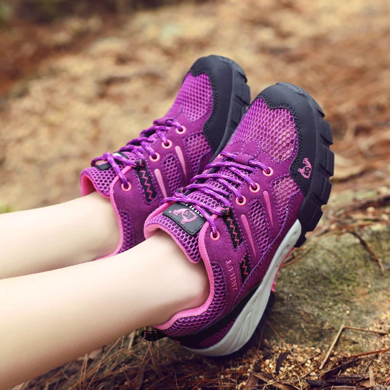 Letnie męskie damskie buty turystyczne odkryte siateczkowe trampki antypoślizgowe buty sportowe na świeżym powietrzu Camping wiosenne buty do