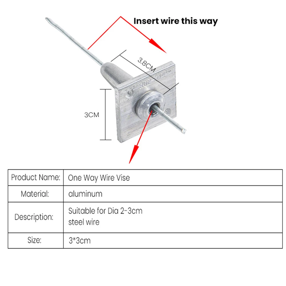 Lydite One Way Wire Vise-Pack of 10pcs