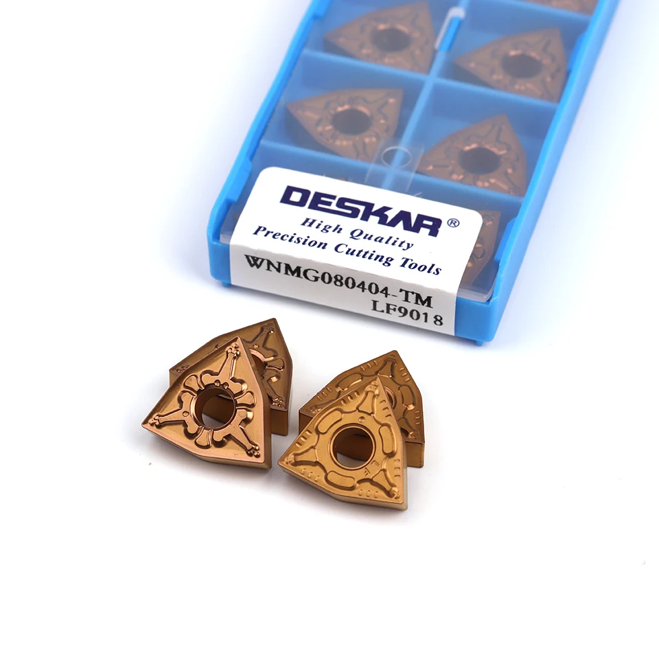 Inserts 12 12 TM CM CQ MT LF9018 DESKAR tornio originale parti di utensili utensili da taglio inserti in metallo duro