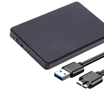 노트북 PC용 외장 하드 드라이브 케이스, 2.5 인치, 4T SATA SSD 케이스, USB3.0 하드 디스크 드라이브 인클로저, USB 3 HDD 케이스, 2T 