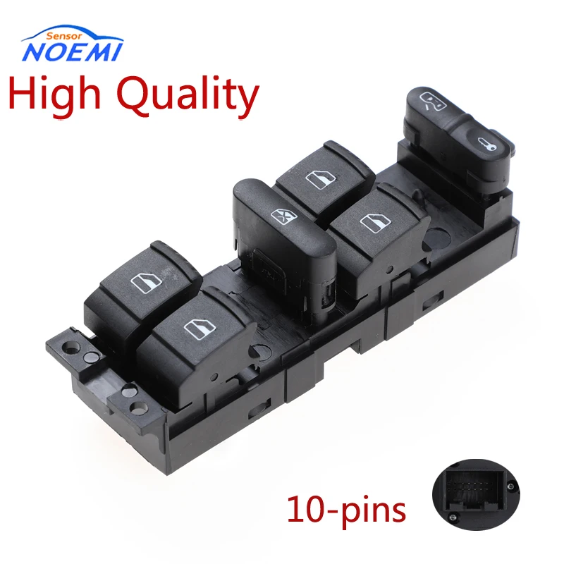 YAOPEI 10-pins Master Electronic Window Control Switch For BORA Part NO.18G 959 857 A 18G959857A