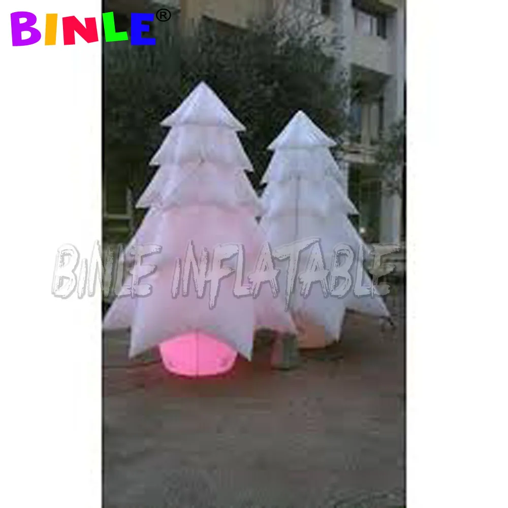 

Party Xmax white colorful led lighted giant inflatable Christmas tree,creative outdoor New Year decoration for sale