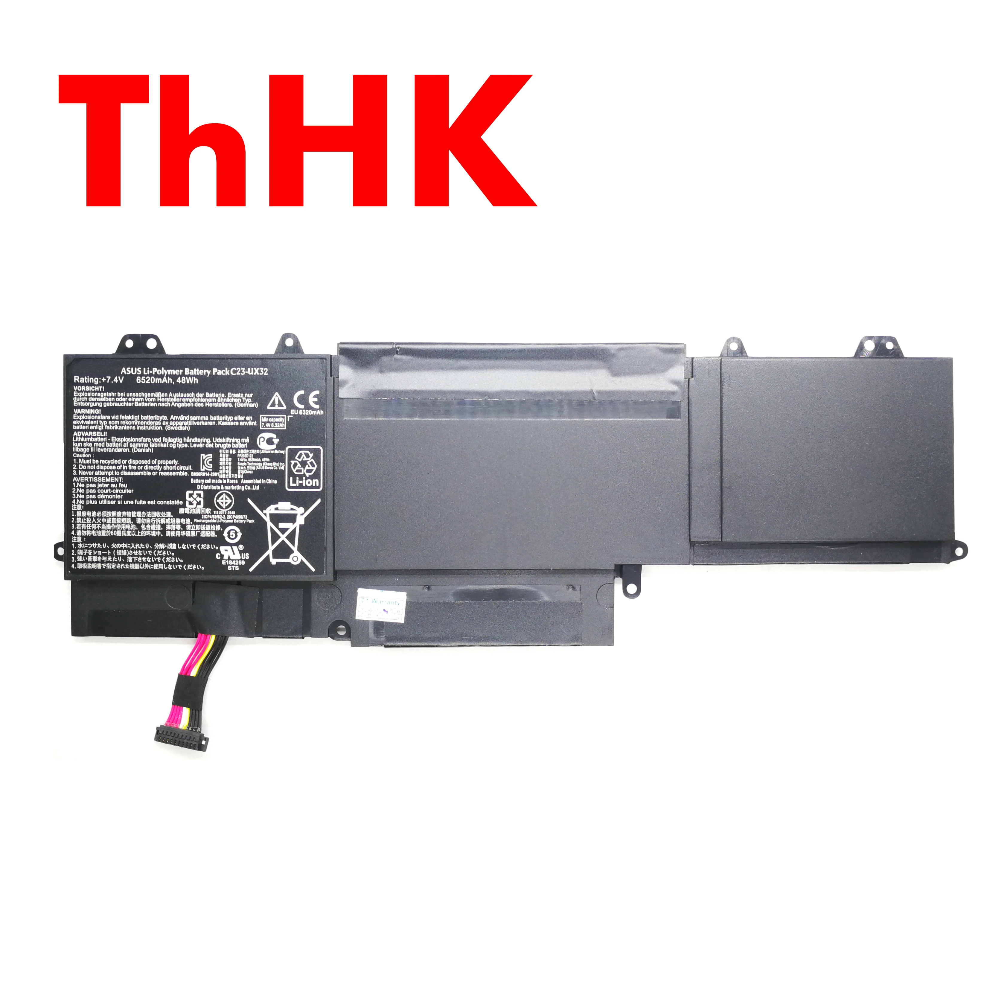 ThHK Genuine Original C23-UX32 Laptop Battery Batteries For ASUS UX32 VivoBook U38N Zenbook Prime UX32A UX32VD Notebook Computer