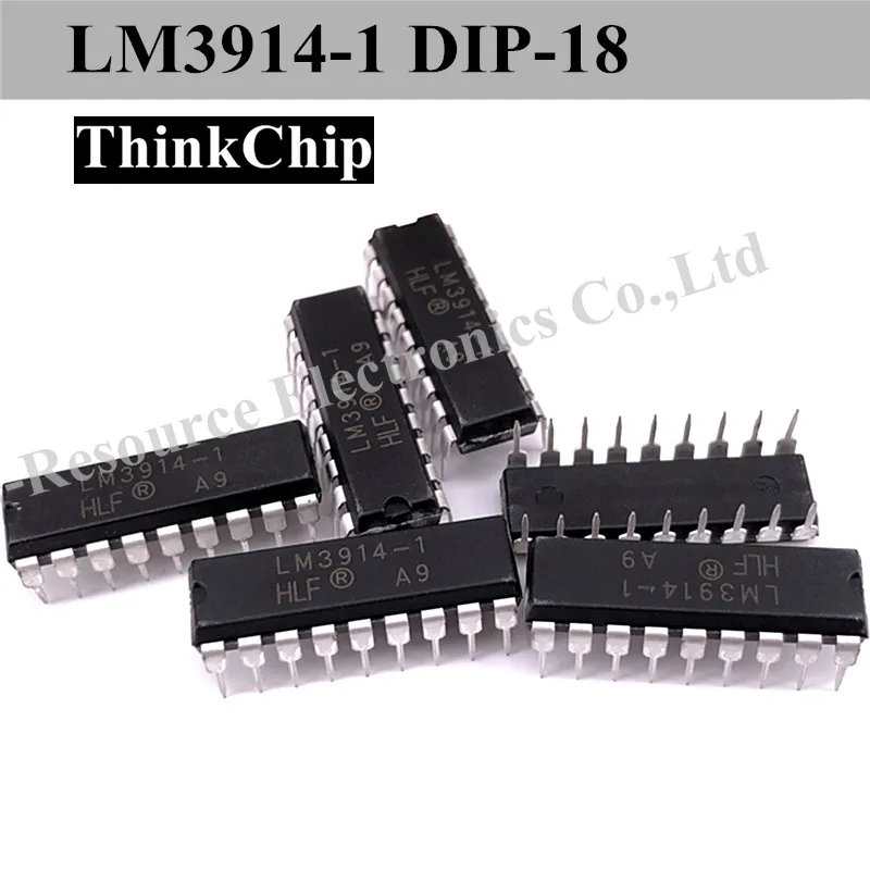 (10pcs) LM3914 LM3914N-1 DIP-18 LED bar chart shows the driver