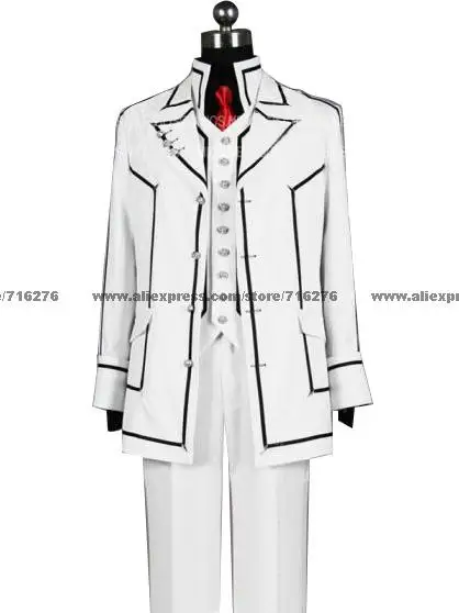 Vampire Knight Boy Night Cosplay Halloween Uniform-Armband included.