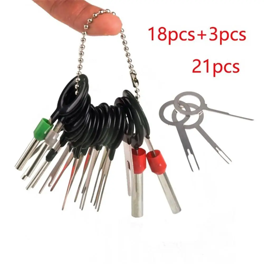 Wire Terminal Removal Tool Stainless Steel Harness Connection Picking Tool Car Electrical Wiring Crimp Connector Pin Extractor K