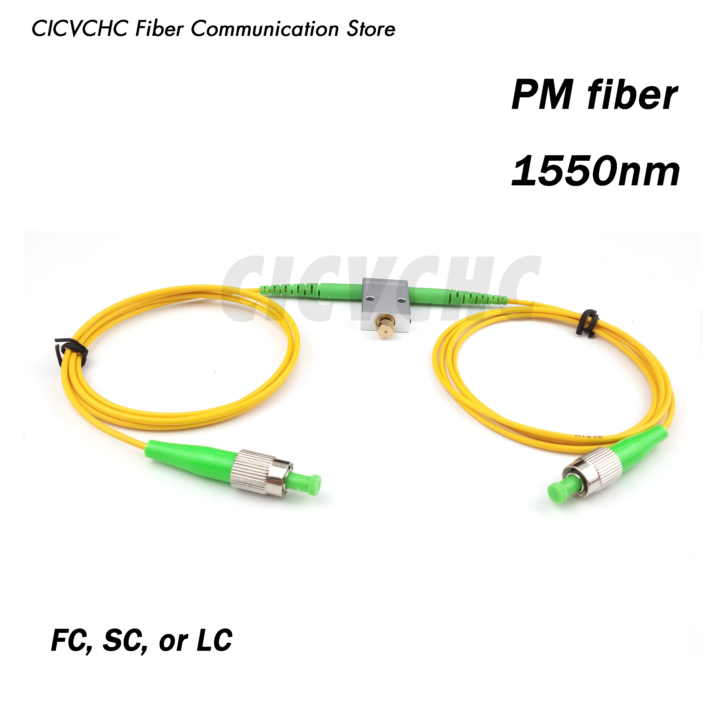 PM Variable Fiber Optic VOA 0.8-60db Attenuator with PM 1550 fiber, 0.3m, FC, LC or SC connector