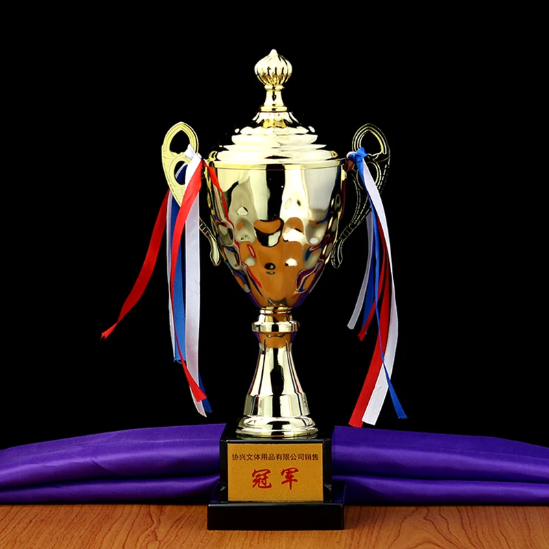 

4183 Customized Metal Trophy Sports Trophy Awards Ceremony Gold-Plated Souvenir Crt Cup for Sport Tournaments Trofeu Futebol