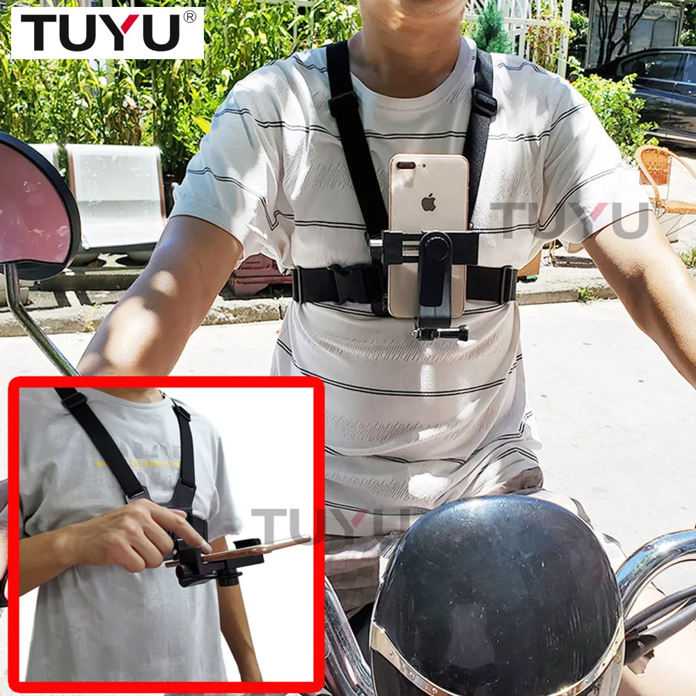 TUYU Outdoor Live Mobile phone Backpack Fixed Bracket for Huawei Iphone Mobile phone Riding Accessories Bag Clip Holder