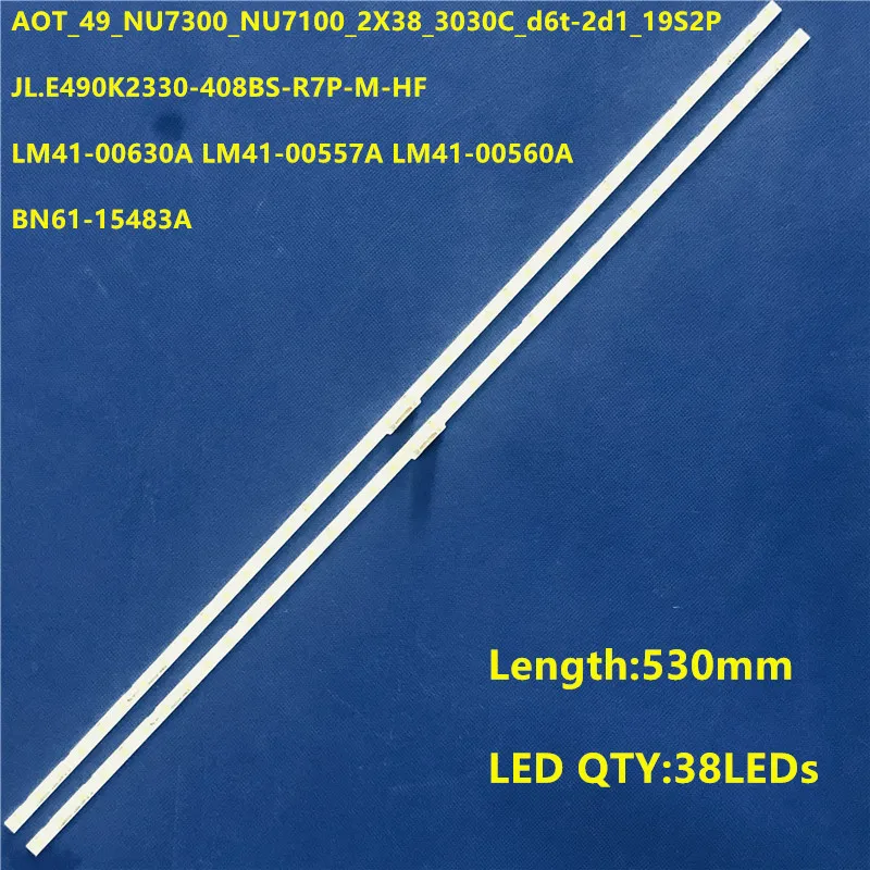 30PCS LED Backlight Strip For AOT_49_NU7300_NU7100 BN96-45953A UN49NU7100 UE49NU7100 UE49NU7140 UN49RU7100 UE49RU7305 UE49RU7372