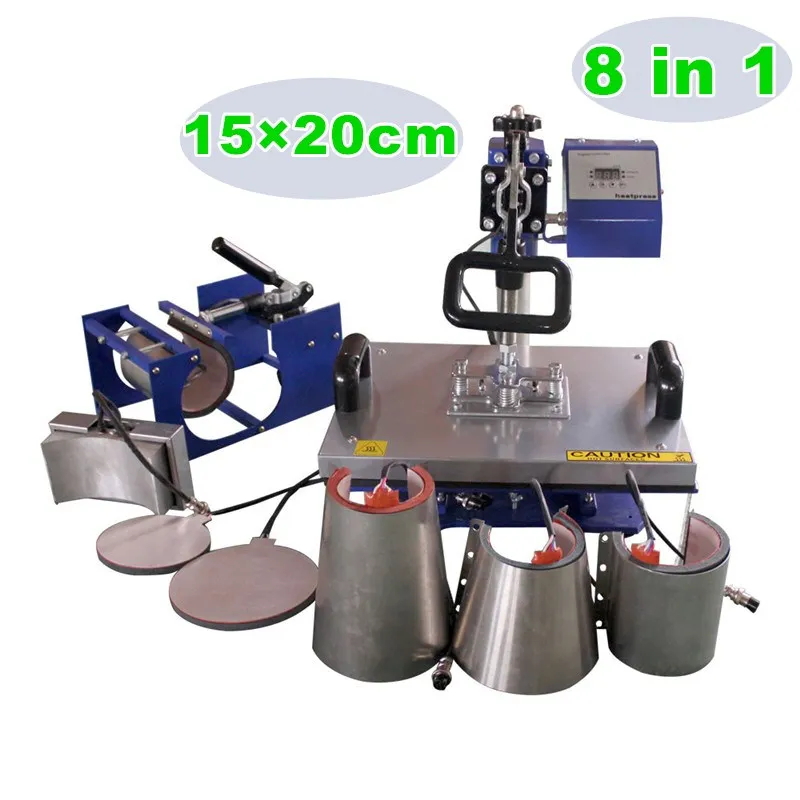 

8 in 1 Combo Heat Press Machine Random Color 5.9" x 7.8" (150 x 200mm)