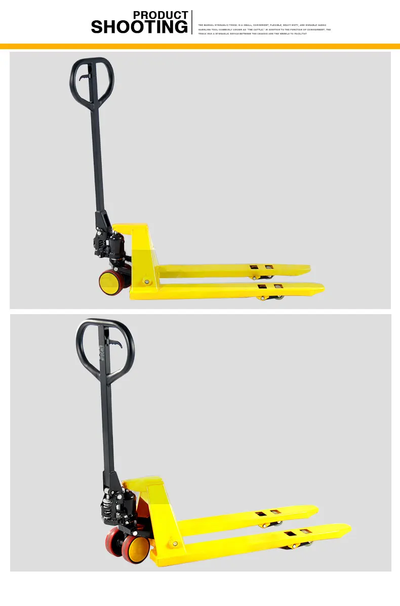500kg forklift manual hydraulic pallet truck forklift trolley trailer Handling forklift