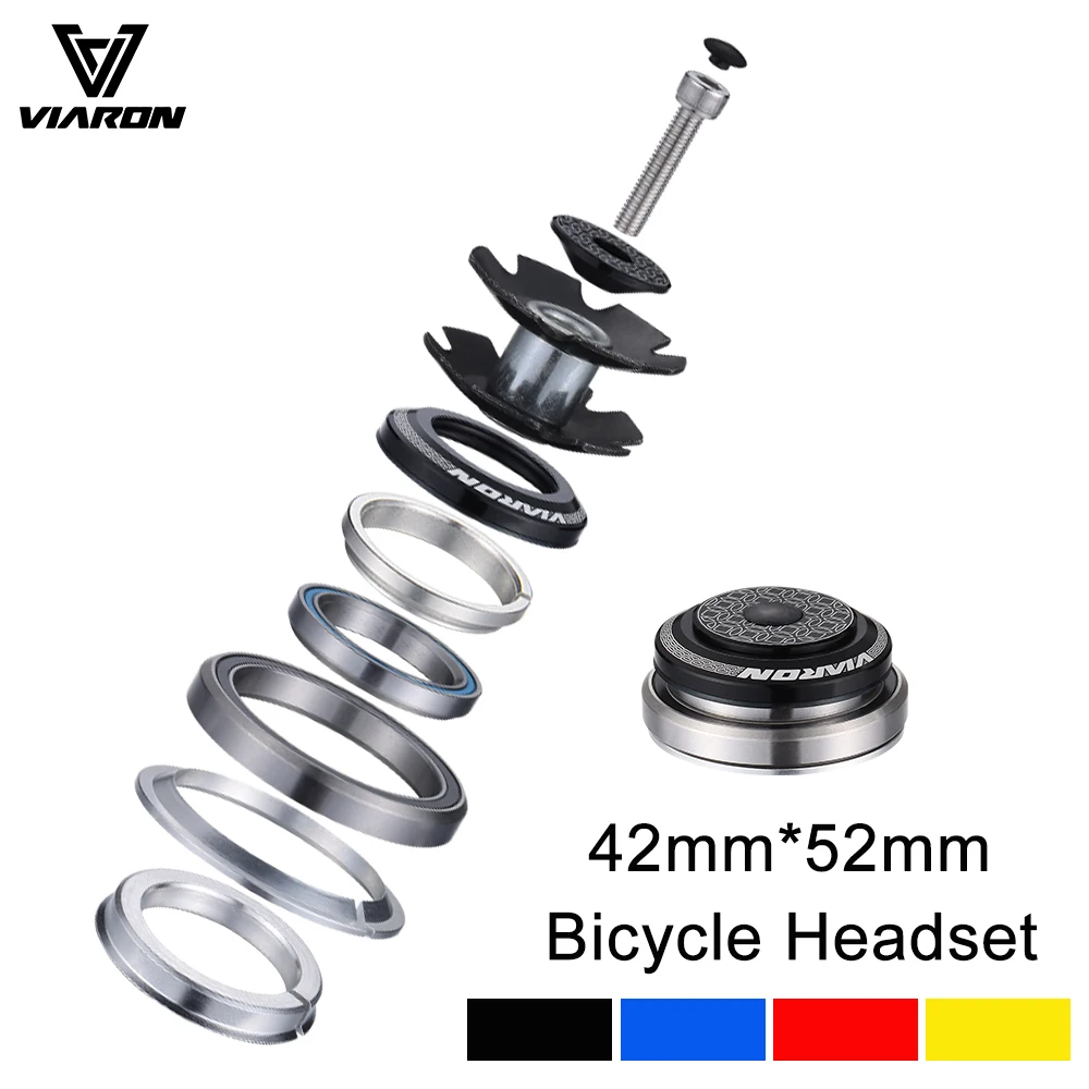 VIARON Bicycle Headset 42mm 52mm CNC 1 1/8