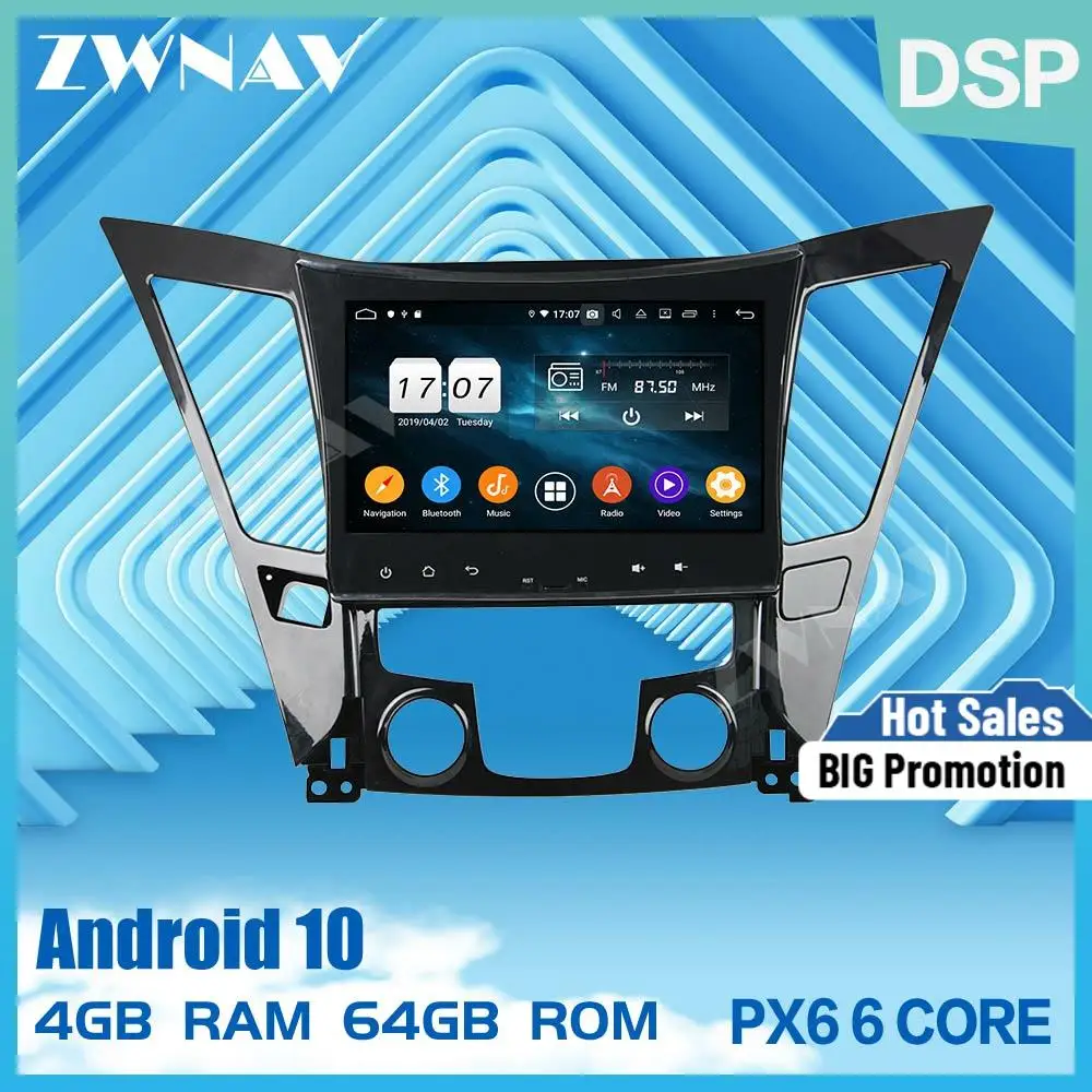 2 din touch screen Android 10.0 Car Multimedia player For Hyundai Sonata i40 i45 2011-2015 video radio stereo GPS navi head unit