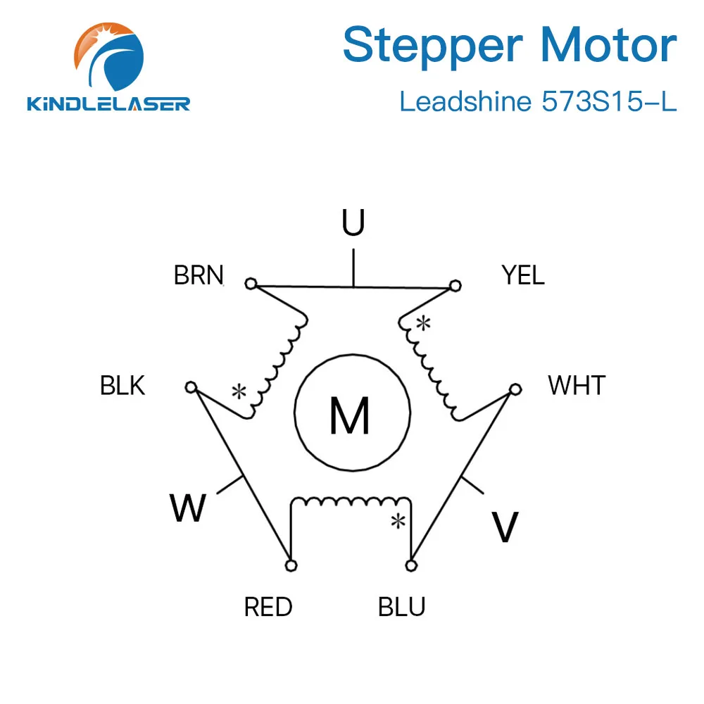 KINDLELASER Leadshine 3 Phase Stepper Motor 573S09-L 573S15-L For NEMA23 5.8A Length 79mm Shaft 8mm