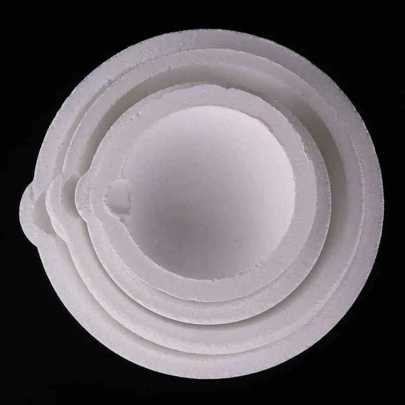 High Temperature Quartz Silica Melting Crucible Dish Bowl Pot Casting golden Silver Metal Jewelry casting container