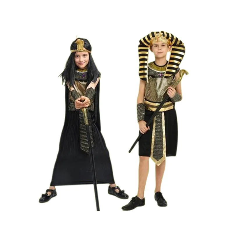 Halloween Party Props Cos Weapons Three Fold Walking Stick Egyptian Pharaoh Magic Wand King Scepter Canes 80cm