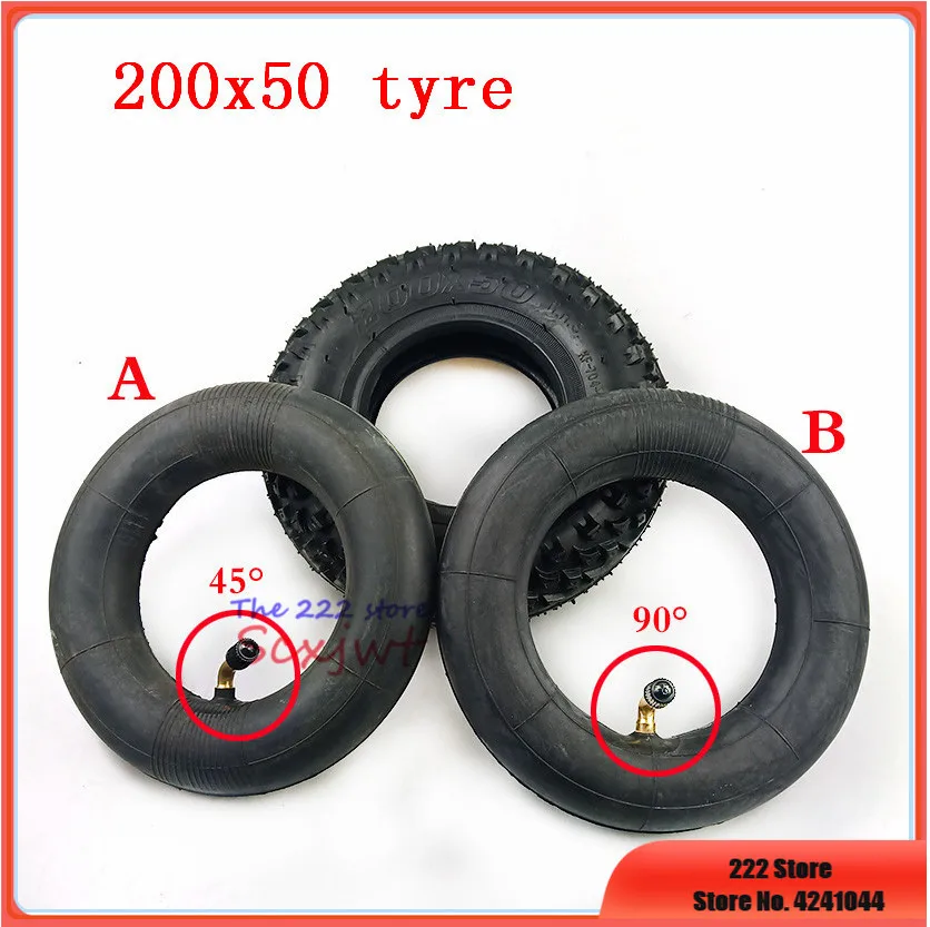 200X50 outer Tires Inner Tube Chair Truck Pneumatic Trolley Cart Wheel 200*50 8x2 Off -Road Style tyres for Electric Scooter