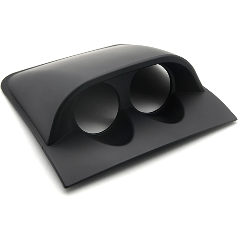 Universal Two Holes 52mm Gauge Meter Dash Board Pod Flate Base Black Both for Left&Right Hand Drive