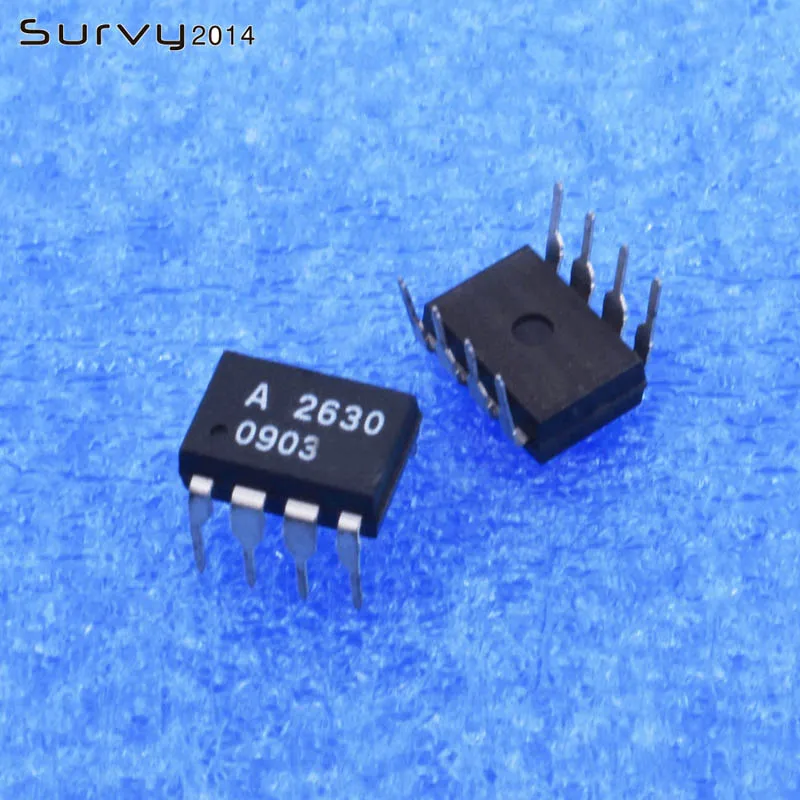 5pcs/lot A2630 HCPL-2630 DIP-8 8 HIGH SPEED-10 MBit/s LOGIC   new and original IC In Stock DIY electronics