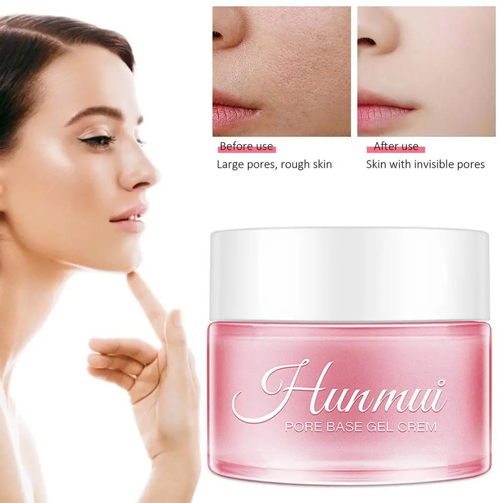 Crema de Gel Base de poros, Base hidratante para la cara, Primer para cubrir los poros, Primer de maquillaje hidratante ligero, elimina aceites