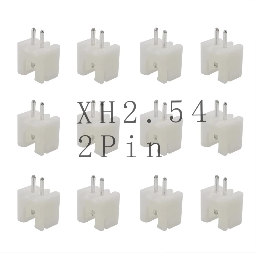 

100Pcs 2.54mm Pitch Terminals Housing Pin Header 2Pin XH2.54 XH 2.54mm Connectors for 2P JST XH 2.54 Wire Cable Connector