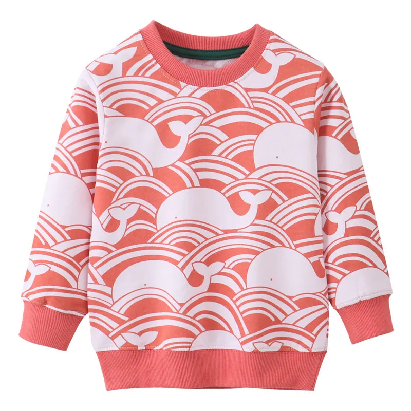 

Zeebread New Arrival Whale Toddler Clothes Sweatshirts Kids Tops Cotton Animals Toddler Autumn Winter Shirts Tops