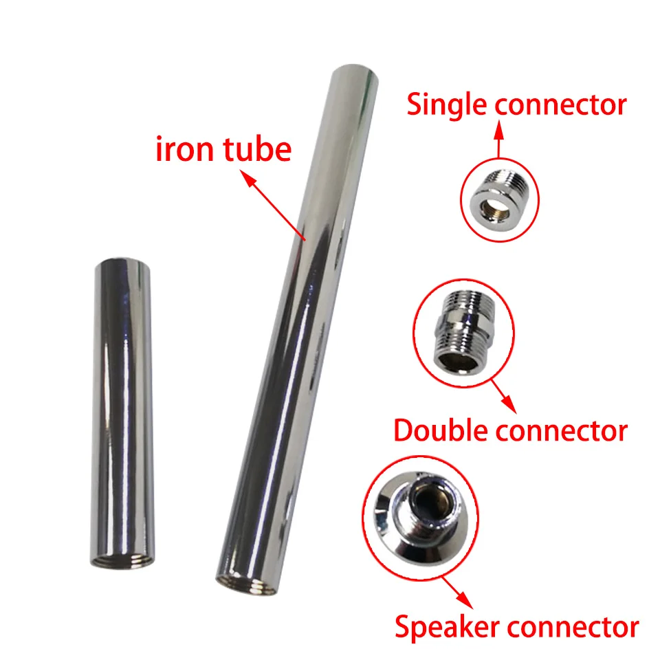 Diameter 19mm Hollow Tube Floor Lamp Female Connection Central Tube Straight Tube Black White Silver For Table Lamp Floor Lamp