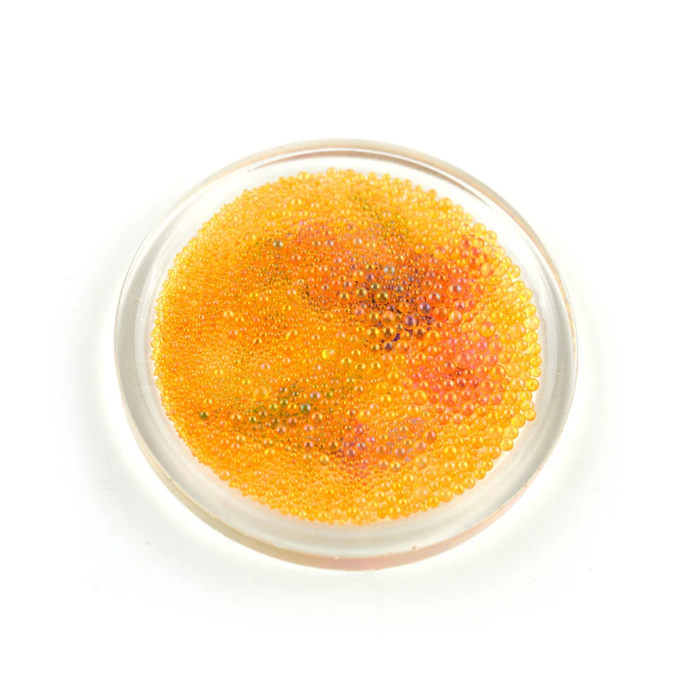Mini Bola de burbujas para decoración de uñas, Bola de bolitas con forma de Caviar, gotitas de gota de agua para Resina UV, relleno de silicona