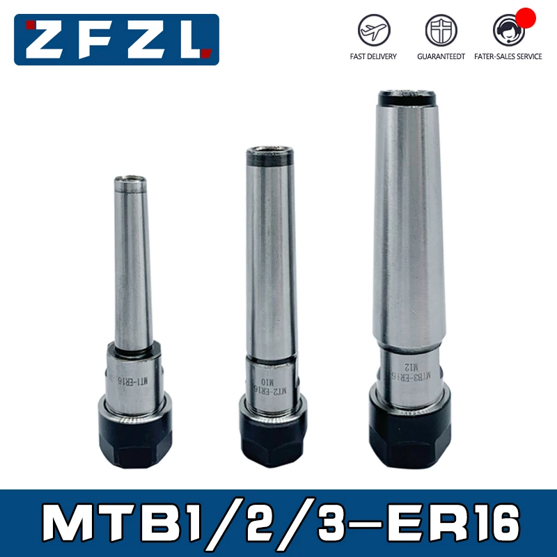 1PC MT1 MT2 MT3 ER16 Morse Taper MTA1 MTA2 MTA3 MTB1 MTB2 MTB3 ER16 Collet Chuck Holder,CNC Milling Tool Holder