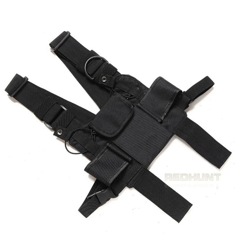 Universal Radio Harness Chest Rig Vest Two Way Radio Holster Holder for Men and Women Rescue Camping Hiking
