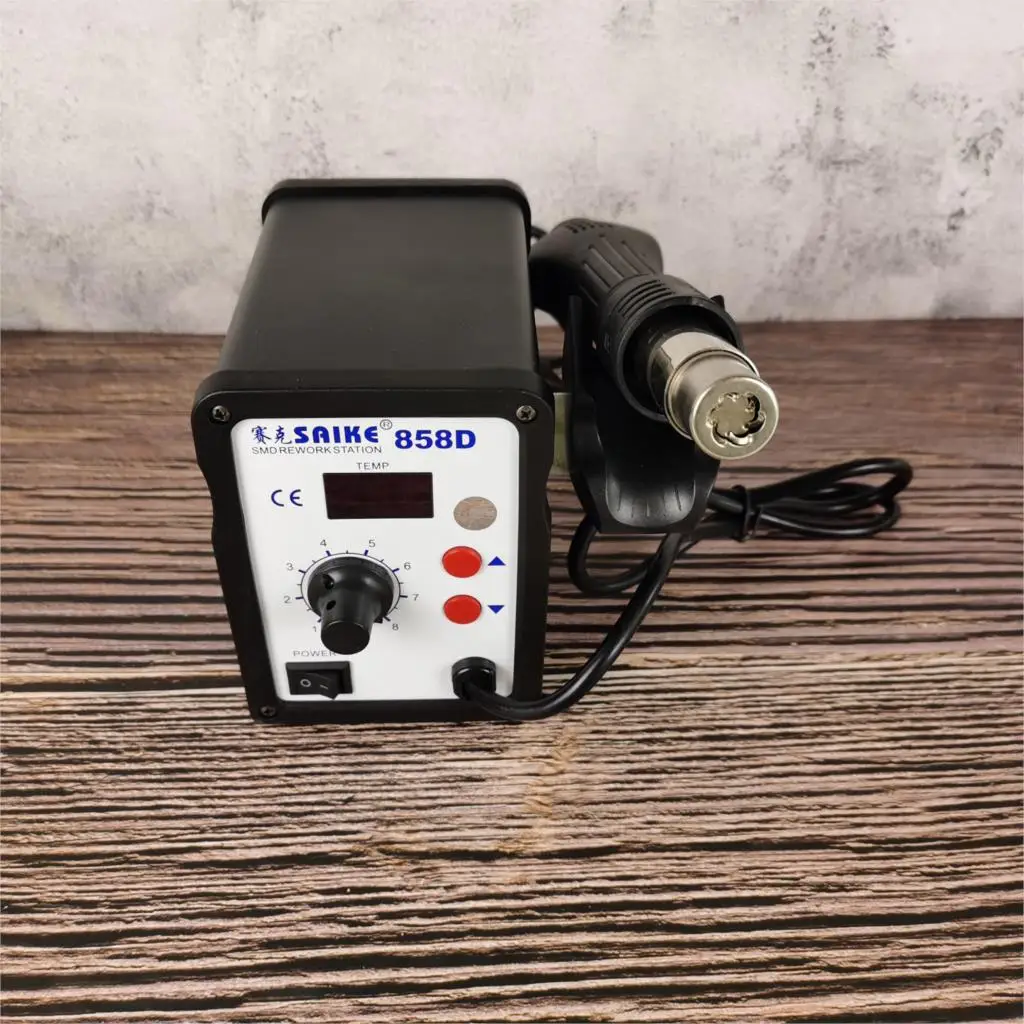 

Saike 858D LED Digital ESD Soldering Station Hot Air Gun 700W Computer Phone Rework Station Ultra-fast Heating