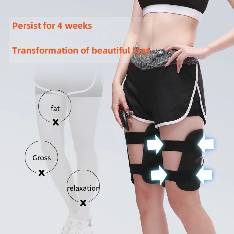 Upgrade EMS Electric Muscle Stimulator Massager Fitness TENS Anti Cellulite Legs Belts Trainner Slimming Thigh Bodybuilding Band