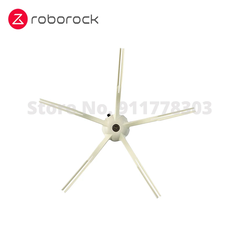 Brosse latérale collée douce originale pour aspirateur robot Roborock S60 S61 S50 Max S60, pièces blanches pour aspirateur robot pur, 2 pièces/paquet