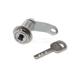 1 Unit 13.5/ 25.8mm Arcade Machine Parts Short Cash Door Tool Box Tubular Cam Locks + Same Number Keys For Arcade Game Machine