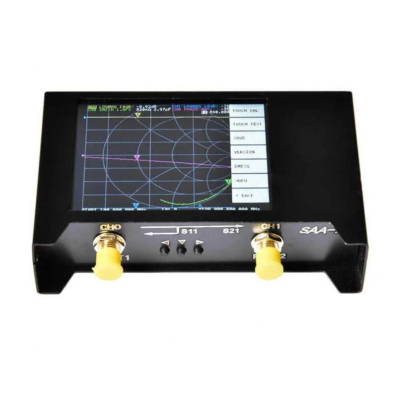 

Hugen 2.8 inch + Metal Case Vector Network Analyzer 50KHz~3GHz S-A-A-2 NanoVNA V2 Antenna Analyzer HF VHF UHF + Battery