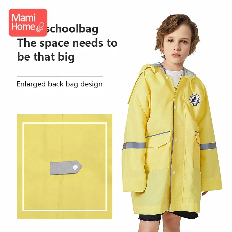 1Set Kids Raincoat Waterproof RainTransparent Children kindergarten school Student Rainsuit Protective Poncho Covers Baby Goods