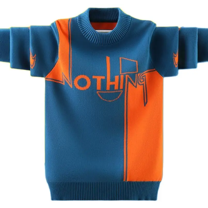 High quality Children clothes 100% cotton fashion boys sweaters youth knitted shirt kids pullovers baby boys bottoming shirt