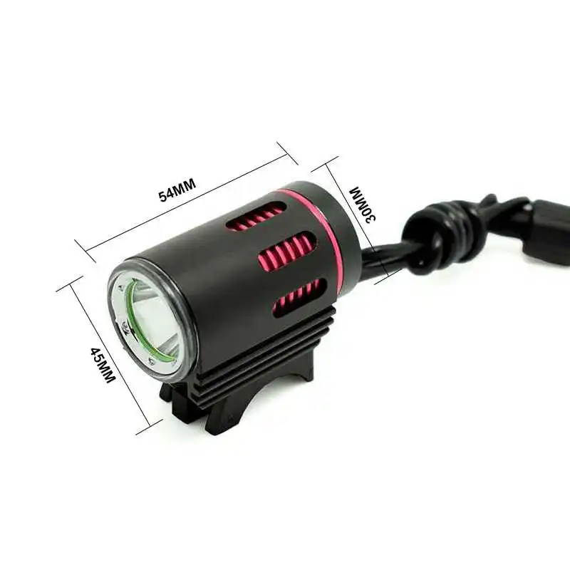 WasaFire 3000lm XM-L2 LED Bicycle Front Light Waterproof Aluminum Alloy MTB Road Bike Headlights Mini Riding Cycling Head Lamp