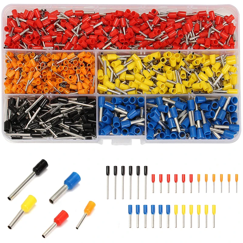 

1020PCS Wire Connector Terminator Crimp Terminal Connector Conector Eletrico Terminais Tubular Terminale Cable Terminales Set